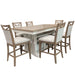 Parker House Americana Modern Dining 72 inch Island Counter Height Extendable Dining Table