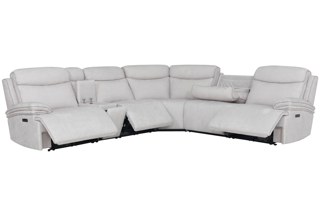 Parker Living Alpine - Airy Midnight 6 Piece Zero Gravity Power Reclining Sectional with Power Adjustable Headrests