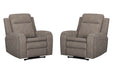 Parker Living Armstrong Power Recliner with Heat Massage and Auto-Glide Two Pack