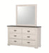 Crown Mark Furniture Leighton Dresser Mirror in White - All Brands Furniture (NJ)