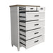 Parker House Americana Modern Bedroom King Shelter Bed 2 Nightstands Dresser with Mirror and Chest