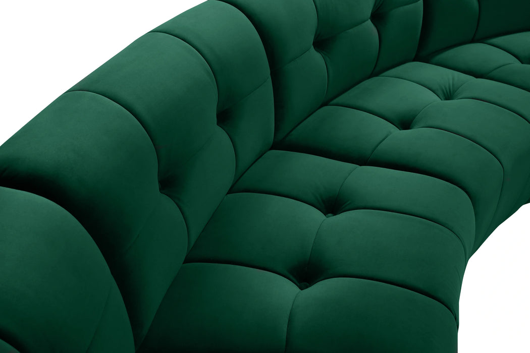 Limitless Green Velvet 12pc. Modular Sectional