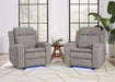 Parker Living Armstrong Power Recliner with Heat Massage and Auto-Glide Two Pack