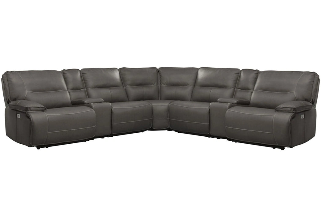 Parker Living Spartacus 7 Piece Modular Power Reclining Sectional with Power Adjustable Headrests