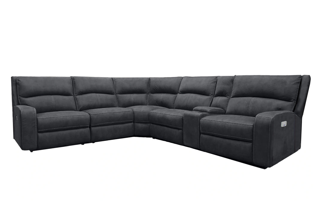 Parker Living Polaris 6 Piece Modular Power Reclining Sectional with Power Adjustable Headrests