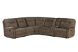 Parker Living Cooper - Shadow Brown 6 Piece Modular Manual Reclining Sectional