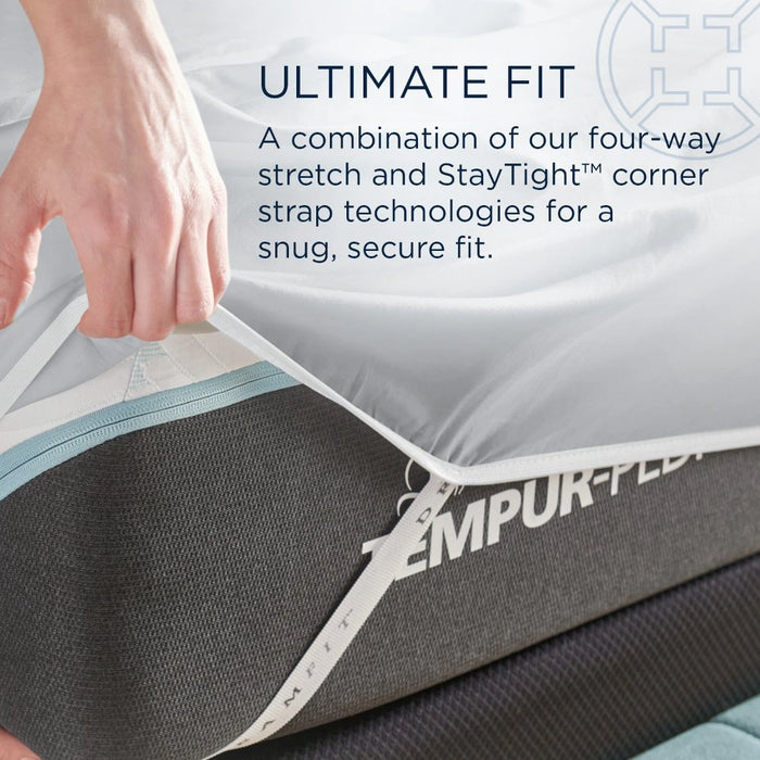 TEMPUR Classic Cotton Sheet Set Sleepy Silver Mist