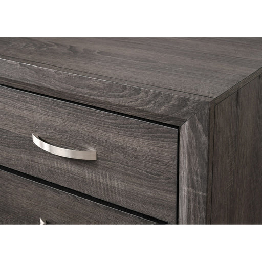 Crown Mark Akerson 2 Drawer Nightstand in Grey - All Brands Furniture (NJ)