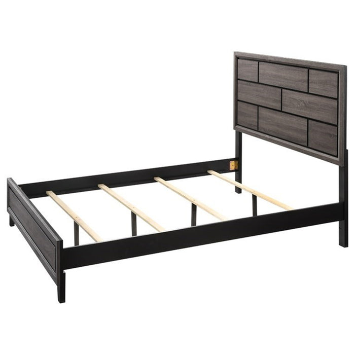 Crown Mark Akerson Queen Panel Bed in Grey - All Brands Furniture (NJ)