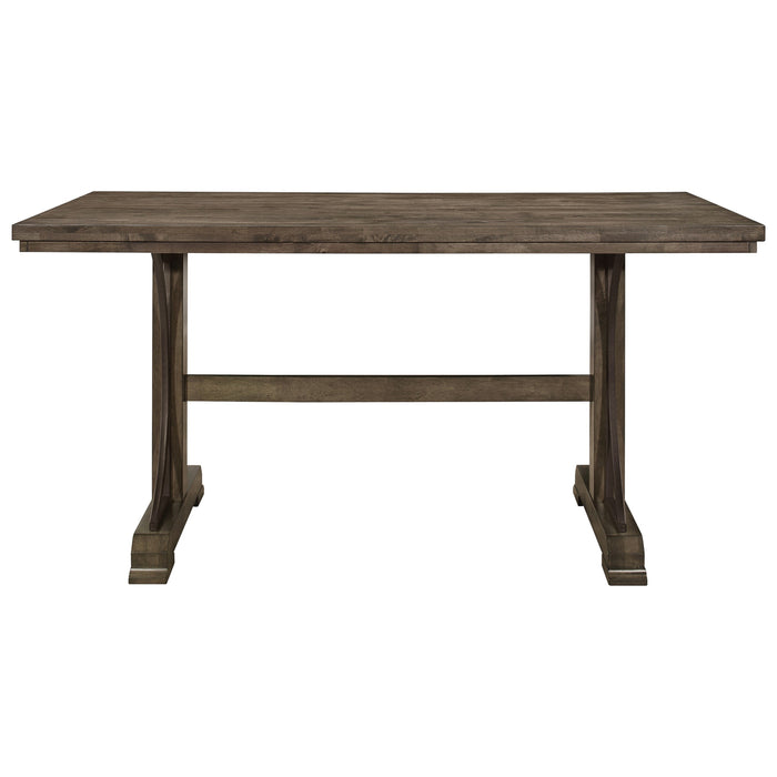 Crown Mark Quincy Rectangular Counter Height Table in Light Brown - All Brands Furniture (NJ)