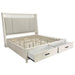 Parker House Americana Modern Bedroom Queen Shelter Bed 2 Nightstands and Dresser with Mirror
