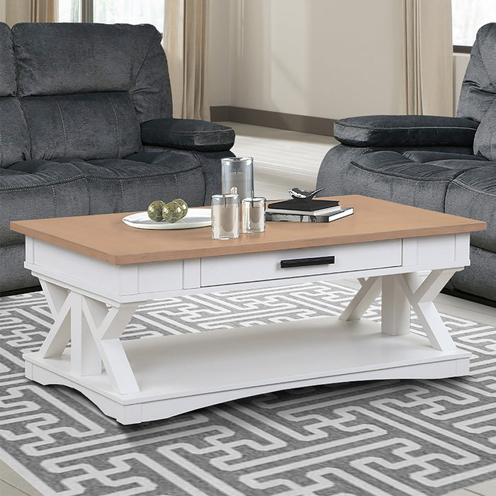 Parker House Americana Modern Cocktail Table with 2 Chairside Tables
