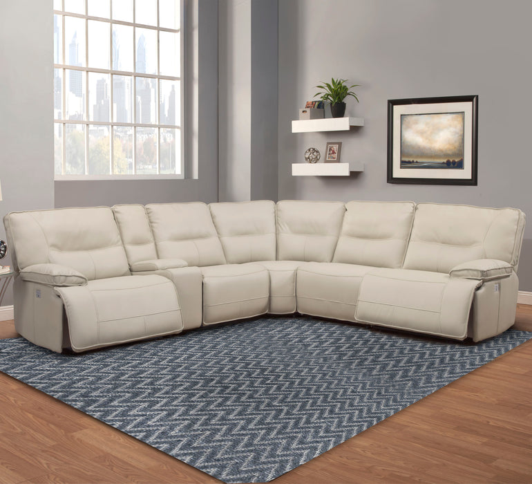 Parker Living Spartacus 6 Piece Modular Power Reclining Sectional with Power Adjustable Headrests