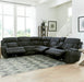 Parker Living Dalton 6 Piece Modular Power Reclining Sectional with Power Adjustable Headrests