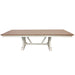 Parker House Americana Modern Dining Extendable Trestle Table with 8 Upholstered Chairs