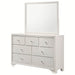 Crown Mark Furniture Lyssa Dresser Mirror in White - All Brands Furniture (NJ)