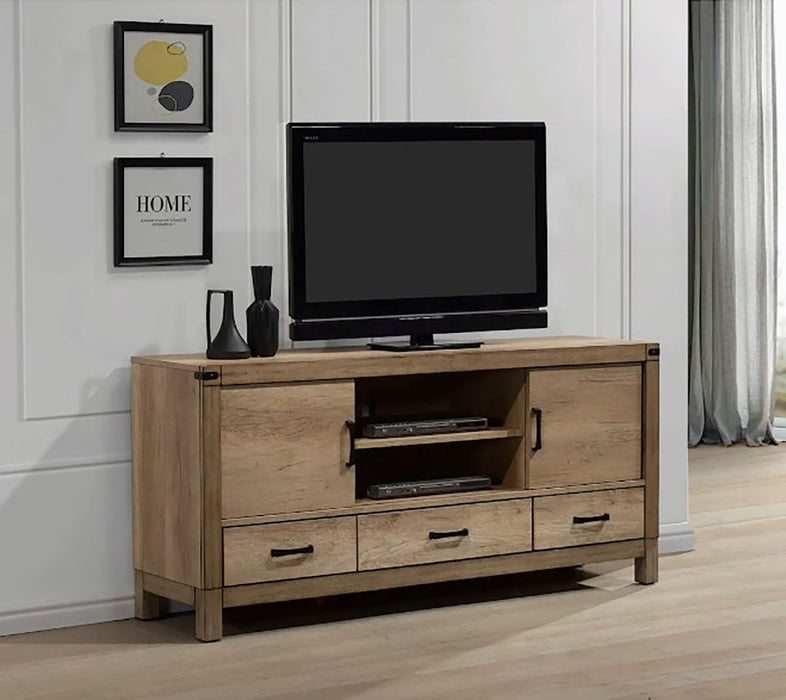Crown Mark Furniture Matteo 3 Drawer TV Stand in Brown - All Brands Furniture (NJ)