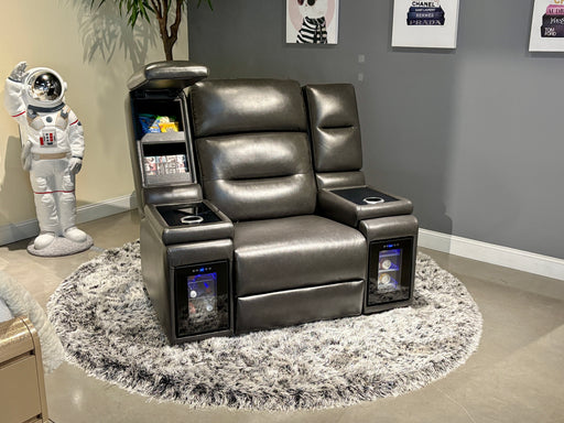 MVP BLANCHE BLACK POWER RECLINER WITH POWER HEADREST - All Brands Furniture (NJ)
