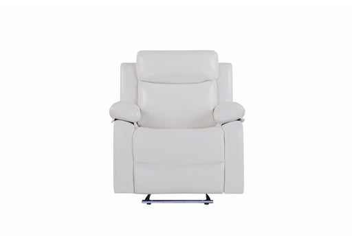 U6026 BLANCHE WHITE GLIDER RECLINER WITH LED - All Brands Furniture (NJ)