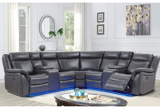 UM02 BLANCHE CHARCOAL SECTIONAL - All Brands Furniture (NJ)