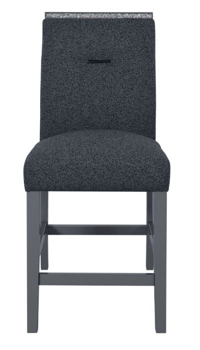 MONACO DARK GREY BAR STOOL KIT OF 2 - All Brands Furniture (NJ)