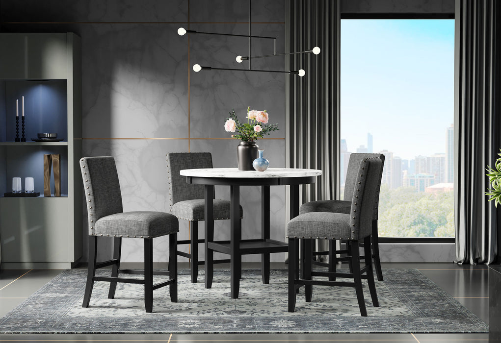 D40011 BAR TABLE + 6 D1622 BAR STOOLS - All Brands Furniture (NJ)