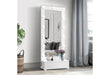 ELLA WHITE NARROW TALL MIRROR WITH LED AND SPEAKER - All Brands Furniture (NJ)