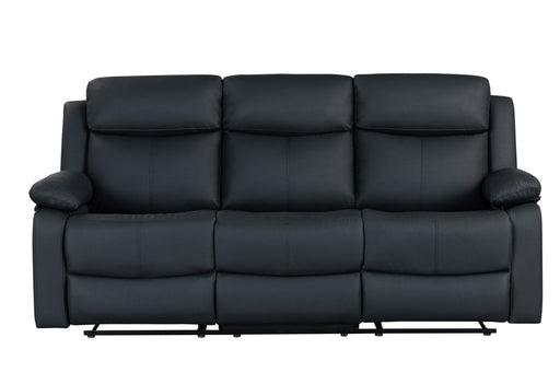 U6026 BLACK PU 72A RECLINING SOFA WITH LED - All Brands Furniture (NJ)