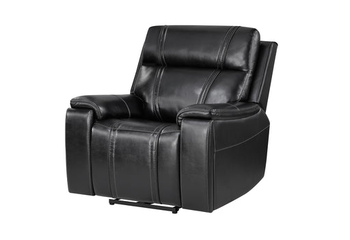 U8880 BLACK LEATHER POWER RECLINER - All Brands Furniture (NJ)