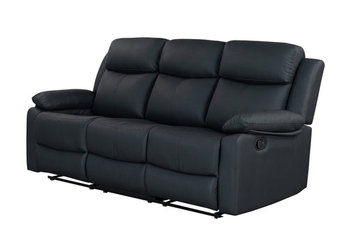 U6026 BLACK PU 72A RECLINING SOFA WITH LED - All Brands Furniture (NJ)