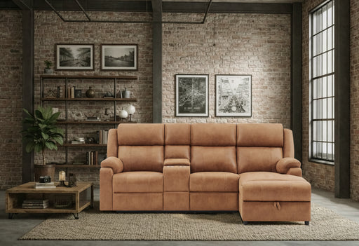 U6980 BROWN SECTIONAL - All Brands Furniture (NJ)