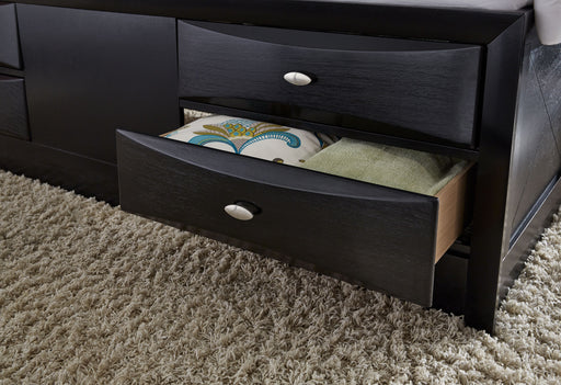 LINDA BLACK QUEEN BED GROUP - All Brands Furniture (NJ)