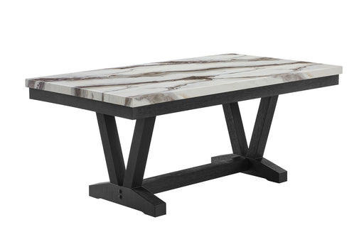 D1319 BLACK/WHITE DINING TABLE - All Brands Furniture (NJ)