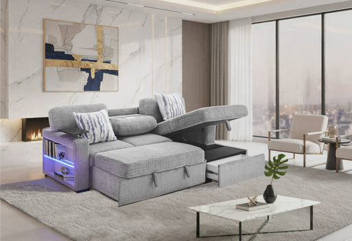 U0214 GREY SOFA BED - All Brands Furniture (NJ)