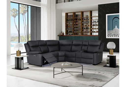 U6026 BLACK PU 72A RIGHT SIDE FACING SECTIONAL - All Brands Furniture (NJ)