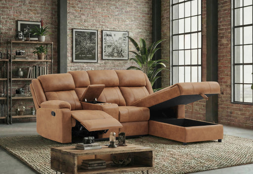 U6980 BROWN SECTIONAL - All Brands Furniture (NJ)