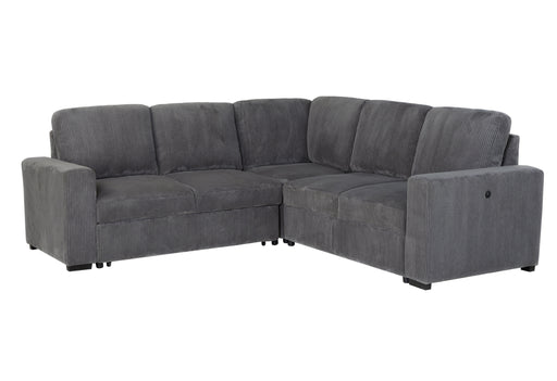 U2660 Grey Sofa Bed Sectional W/O Chaise and W/O Pullout