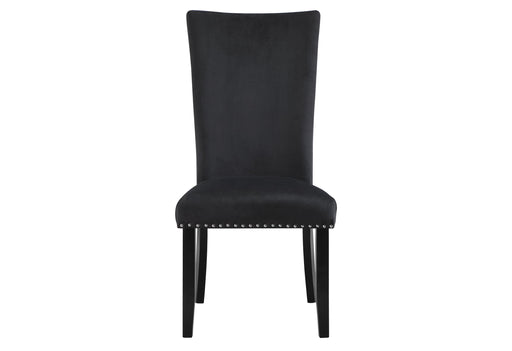 D03 Black Velvet Dining Chair