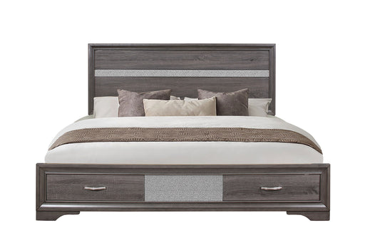 Seville Grey Bed Dresser Mirror Nightstand