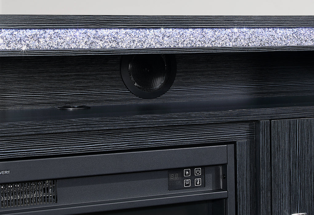 Lily Ent Unit 72 Inch with LED, Speakers, Crystal Inserts
