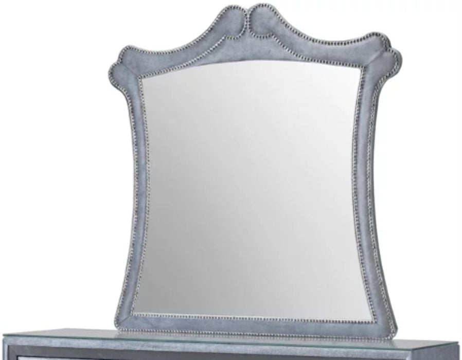 Crown Mark Furniture Voltare Mirror in Dark Grey image
