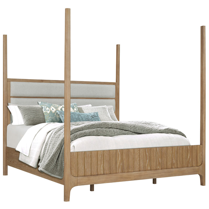 Parker House Escape - Bedroom Queen Poster Bed 2 Nightstands Dresser with Mirror and Chest