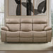 Parker Living Theon - Stokes Toffee Manual Reclining Sofa and Loveseat