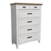 Parker House Americana Modern Bedroom King Platform Bed 2 Nightstands Dresser with Mirror and Chest