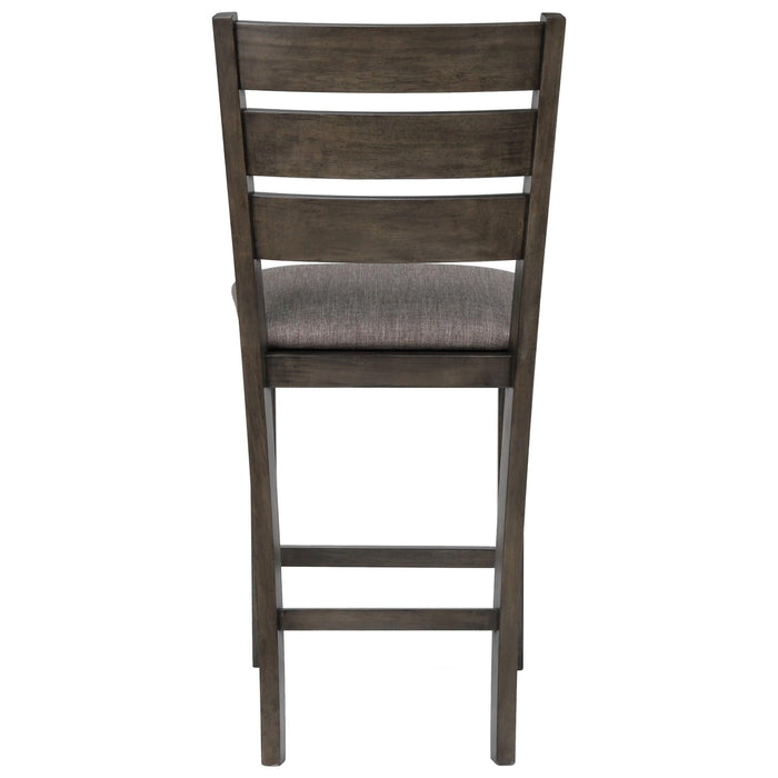 Crown Mark Bardstown Counter Height Chair (Set of 2) in Gray - All Brands Furniture (NJ)
