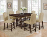 Crown Mark Langley Counter Height Table in Dark Brown - All Brands Furniture (NJ)