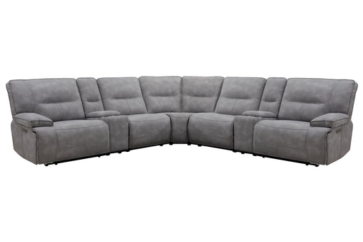 Parker Living Gladiator 7 Piece Modular Power Zero Gravity Reclining Sectional with Power Adjustable Headrests