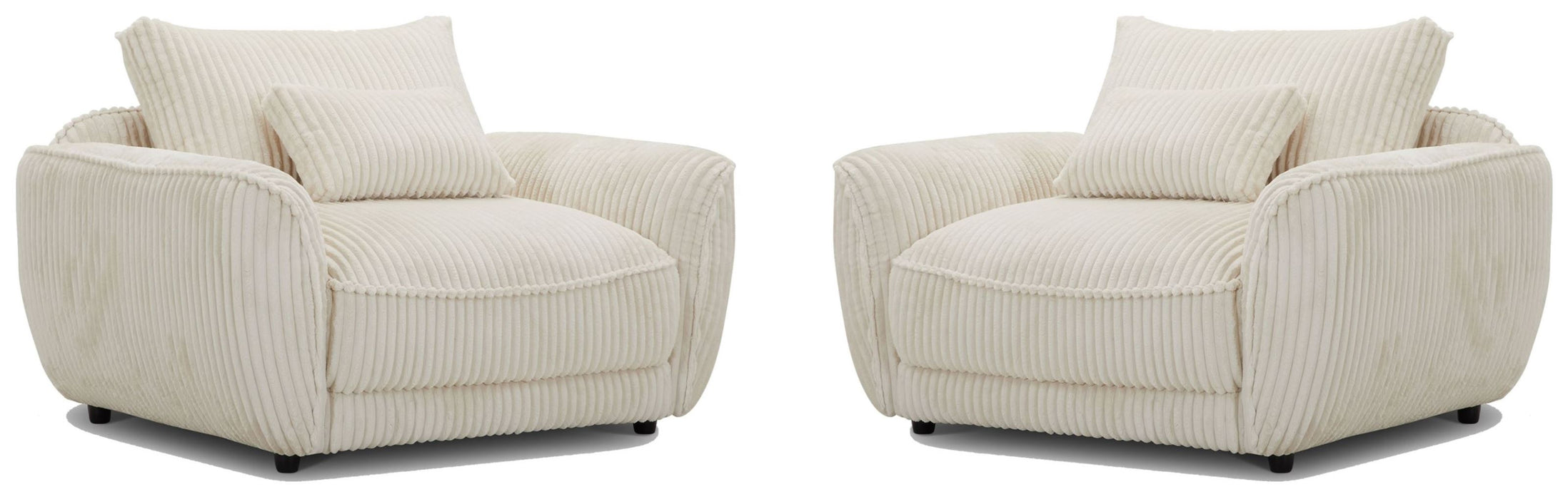 Parker Living Utopia - Mega Ivory Chair and A Half with Lumbar Pillow Two Pack