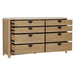 Parker House Escape - Bedroom King Panel Bed 2 Nightstands Dresser with Mirror and Chest