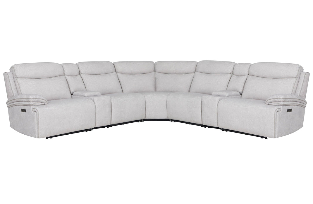 Parker Living Alpine - Airy Midnight 7 Piece Zero Gravity Power Reclining Sectional with Power Adjustable Headrests